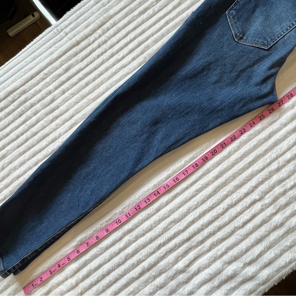 Joe’s women Dk blue mid rise skinny ankle jeans zip pull loop, The Icon, sz 30 - Picture 16 of 16